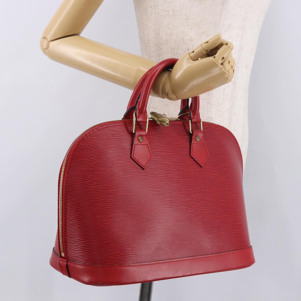 LOUIS VUITTON Epi Alma Hand Bag Castilian Red M52147 LV Auth 190072V