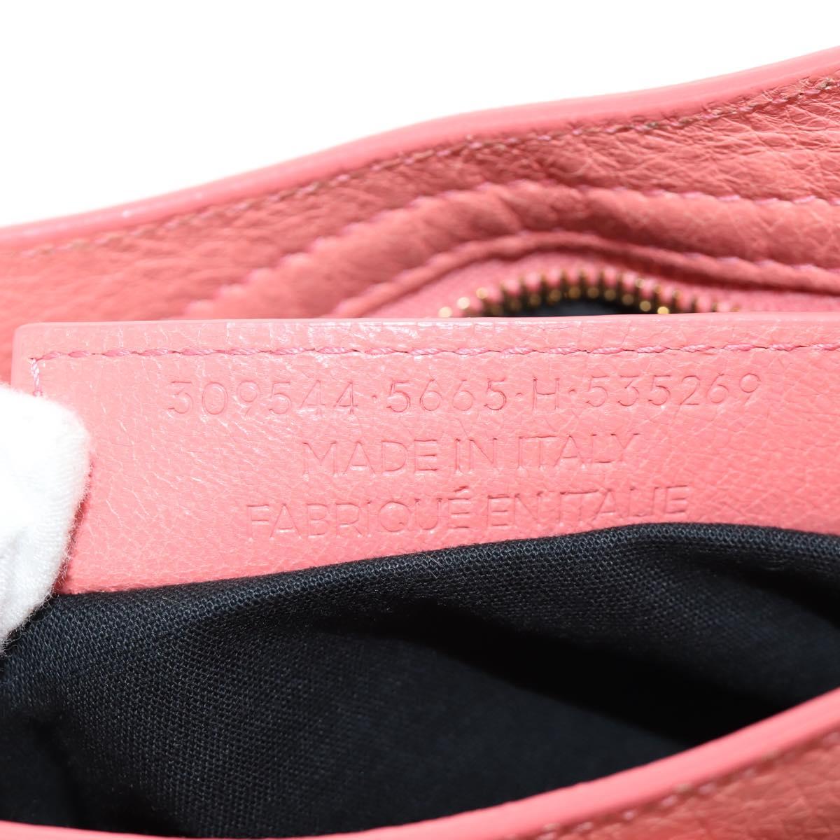 BALENCIAGA Giant Mini City Hand Bag Leather 2way Pink Gold 309544 Auth 190081SAM