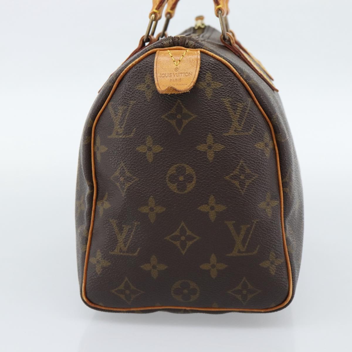 LOUIS VUITTON Monogram Speedy 25 Hand Bag M41528 LV Auth 190084A