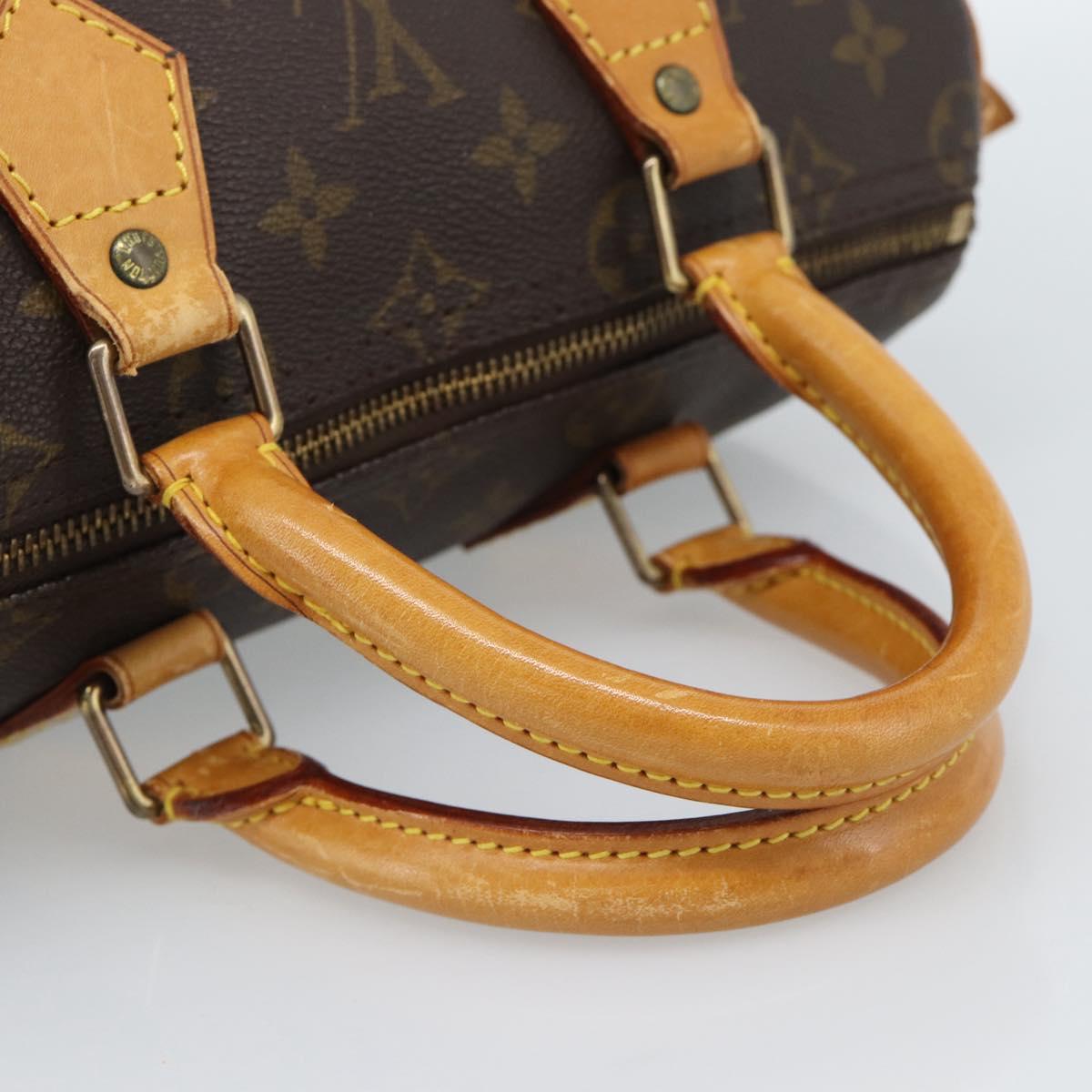 LOUIS VUITTON Monogram Speedy 25 Hand Bag M41528 LV Auth 190084A