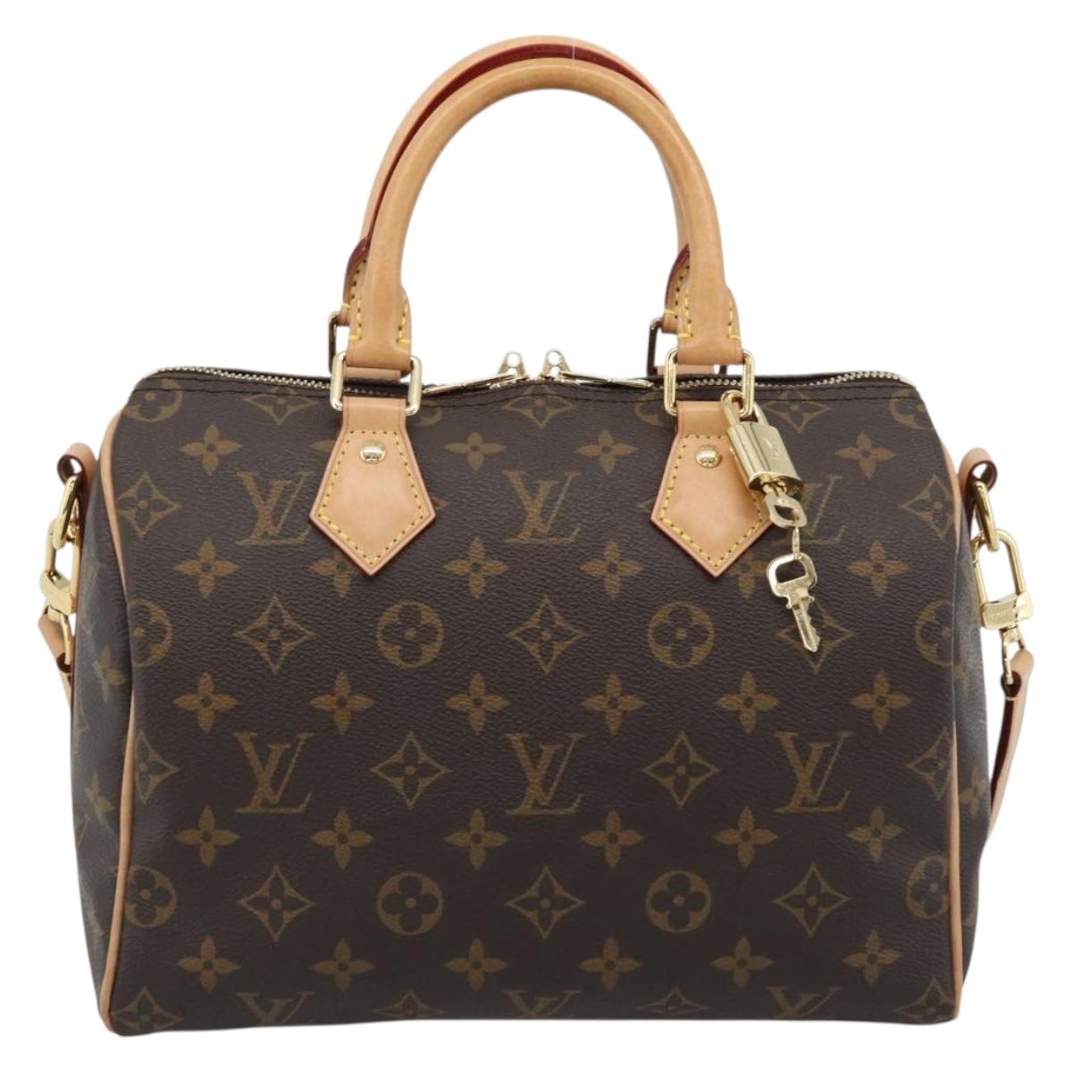 LOUIS VUITTON Monogram Speedy Bandouliere 25 Hand Bag 2way M45948 Auth 190087SAM