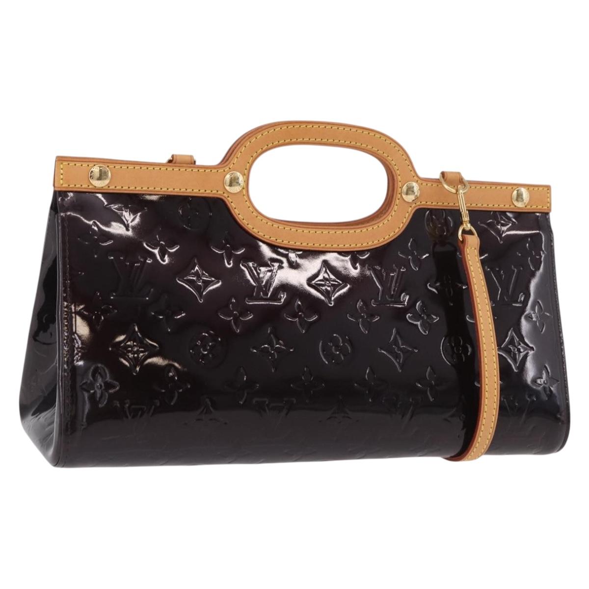 LOUIS VUITTON Monogram Vernis Roxbury Drive Bag Amarante M91995 LV Auth 190095V
