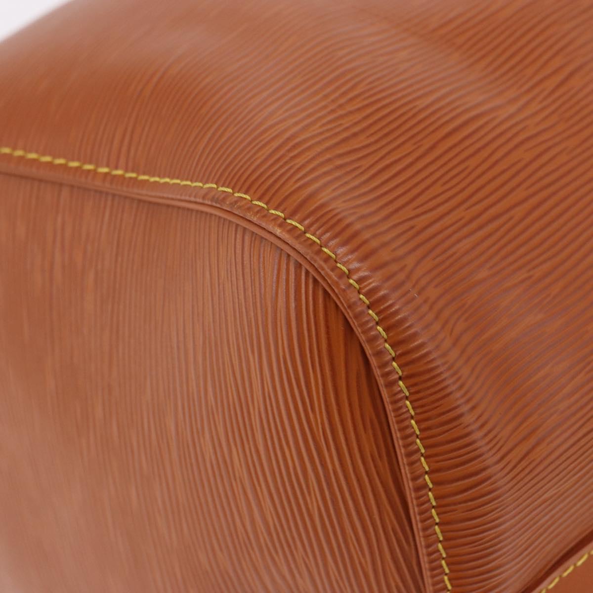 LOUIS VUITTON Epi Keepall 45 Boston Bag Brown M42978 LV Auth 190098SAV