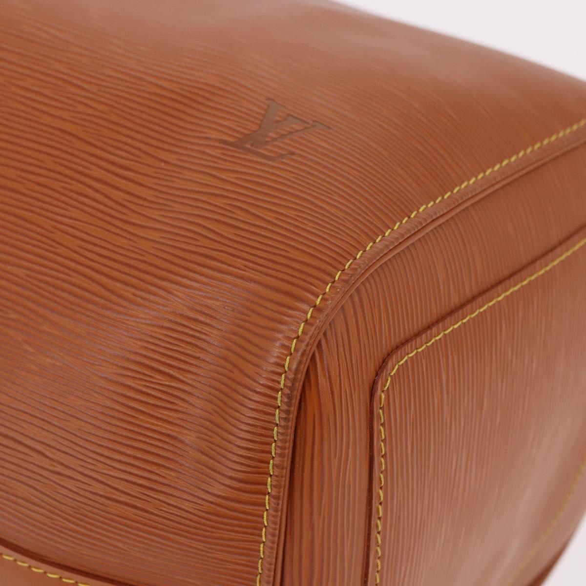 LOUIS VUITTON Epi Keepall 45 Boston Bag Brown M42978 LV Auth 190098SAV