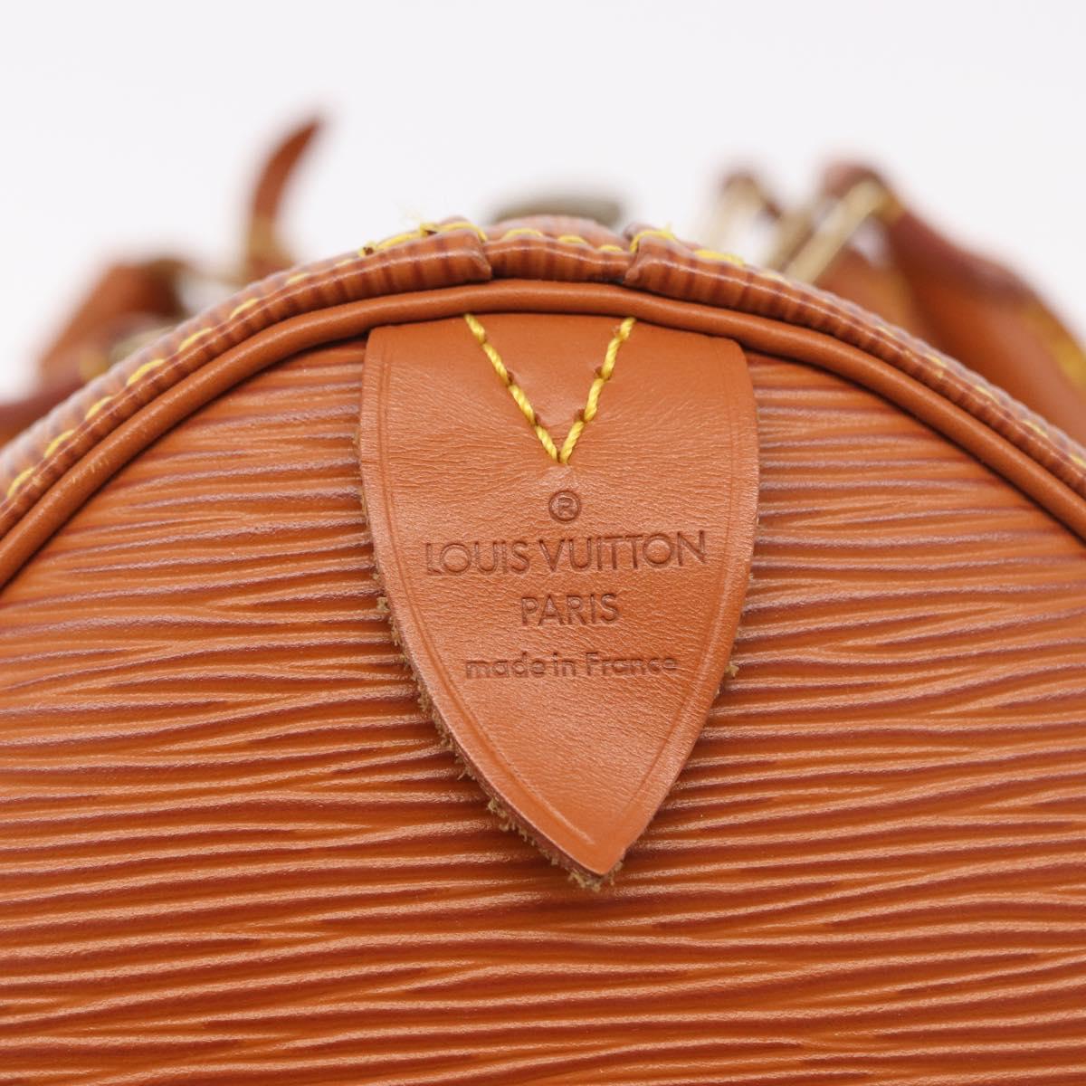 LOUIS VUITTON Epi Keepall 45 Boston Bag Brown M42978 LV Auth 190098SAV