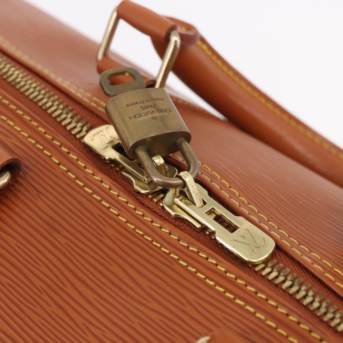 LOUIS VUITTON Epi Keepall 45 Boston Bag Brown M42978 LV Auth 190098SAV