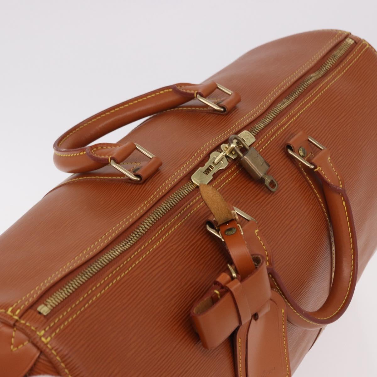 LOUIS VUITTON Epi Keepall 45 Boston Bag Brown M42978 LV Auth 190098SAV