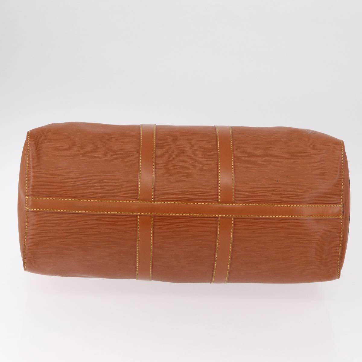 LOUIS VUITTON Epi Keepall 45 Boston Bag Brown M42978 LV Auth 190098SAV