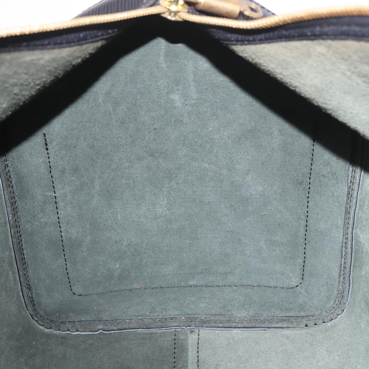 LOUIS VUITTON Epi Keepall 50 Boston Bag Black M42962 LV Auth 190102SAV