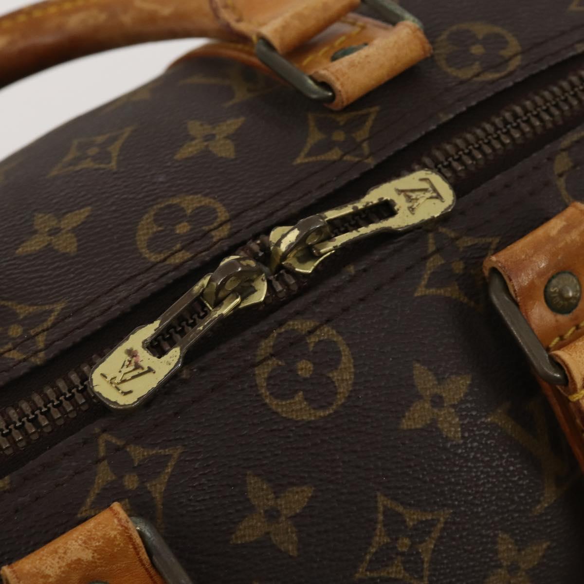 LOUIS VUITTON Monogram Keepall 45 Boston Bag M41428 LV Auth 190104