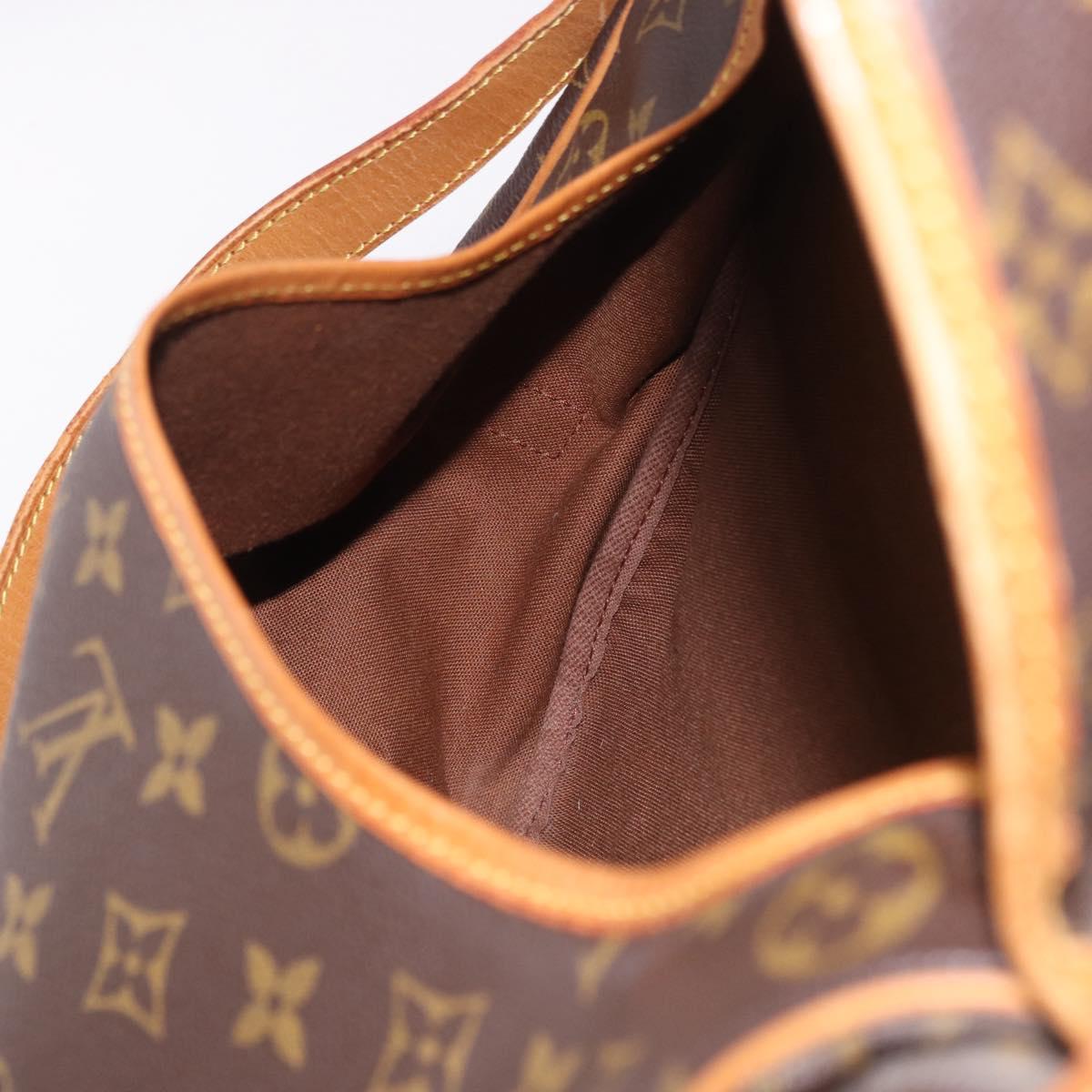 LOUIS VUITTON Monogram Saumur 35 Shoulder Bag M42254 LV Auth 190105A