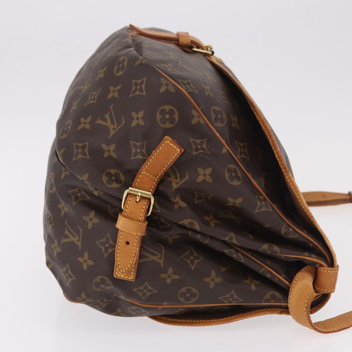 LOUIS VUITTON Monogram Saumur 35 Shoulder Bag M42254 LV Auth 190105A