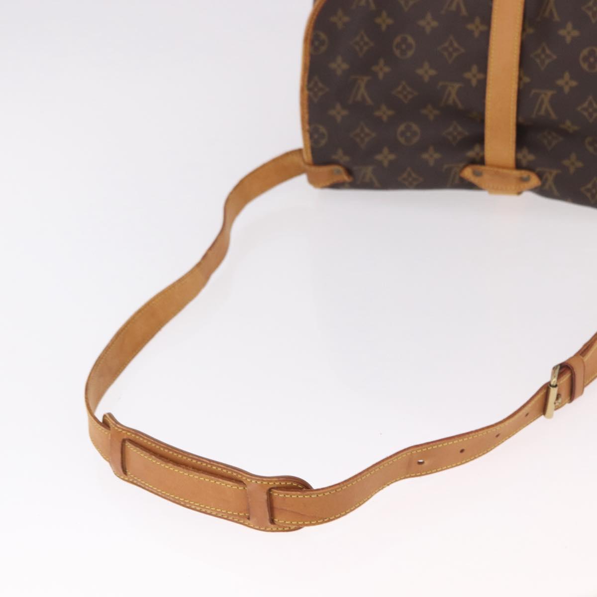 LOUIS VUITTON Monogram Saumur 35 Shoulder Bag M42254 LV Auth 190105A