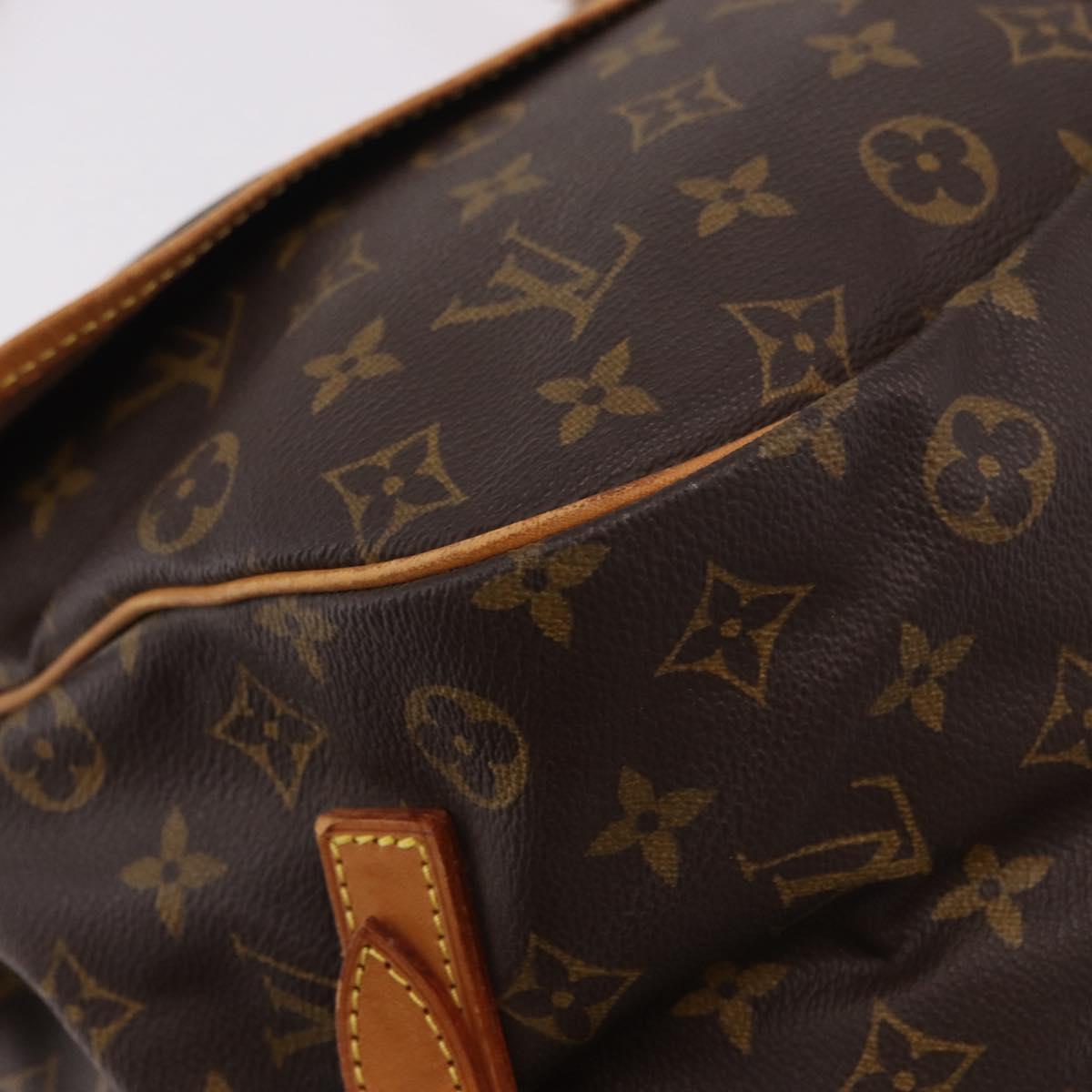 LOUIS VUITTON Monogram Saumur 35 Shoulder Bag M42254 LV Auth 190105A