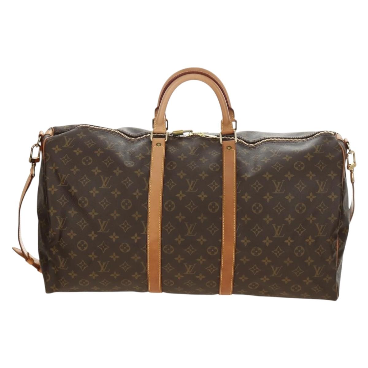 LOUIS VUITTON Monogram Keepall Bandouliere 60 Bag M41412 LV Auth 190106SAV