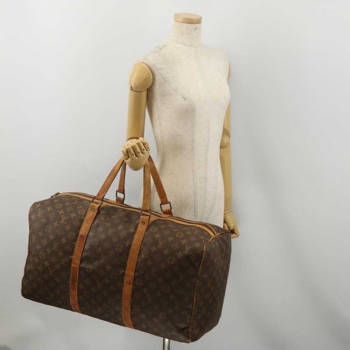 LOUIS VUITTON Monogram Sac Souple 55 Boston Bag M41622 LV Auth 190107