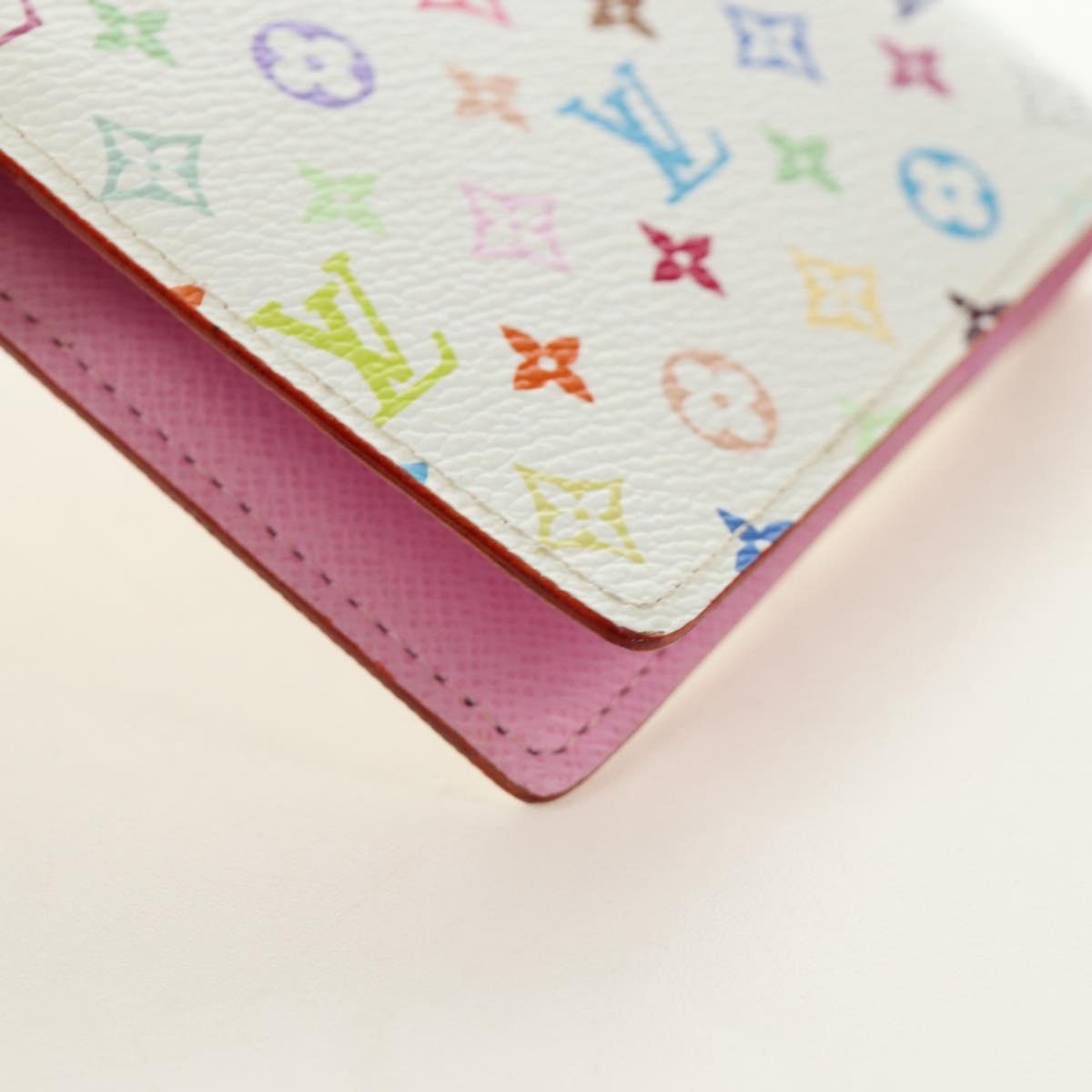 LOUIS VUITTON Monogram Multicolor Agenda PM Cover White R21074 LV Auth 190110M