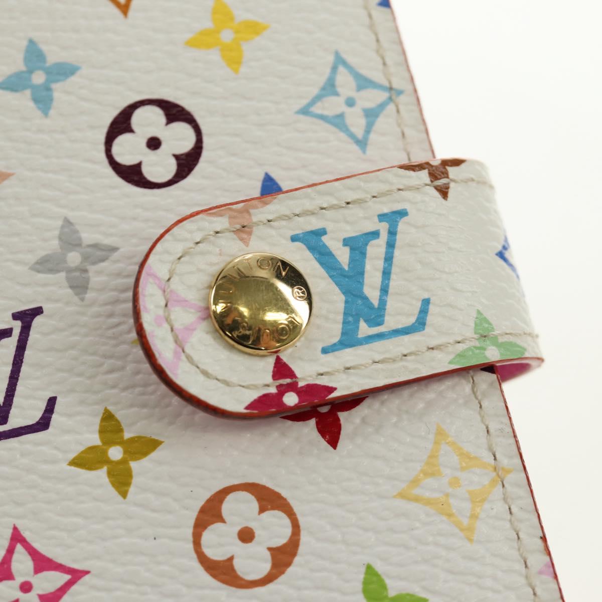 LOUIS VUITTON Monogram Multicolor Agenda PM Cover White R21074 LV Auth 190110M