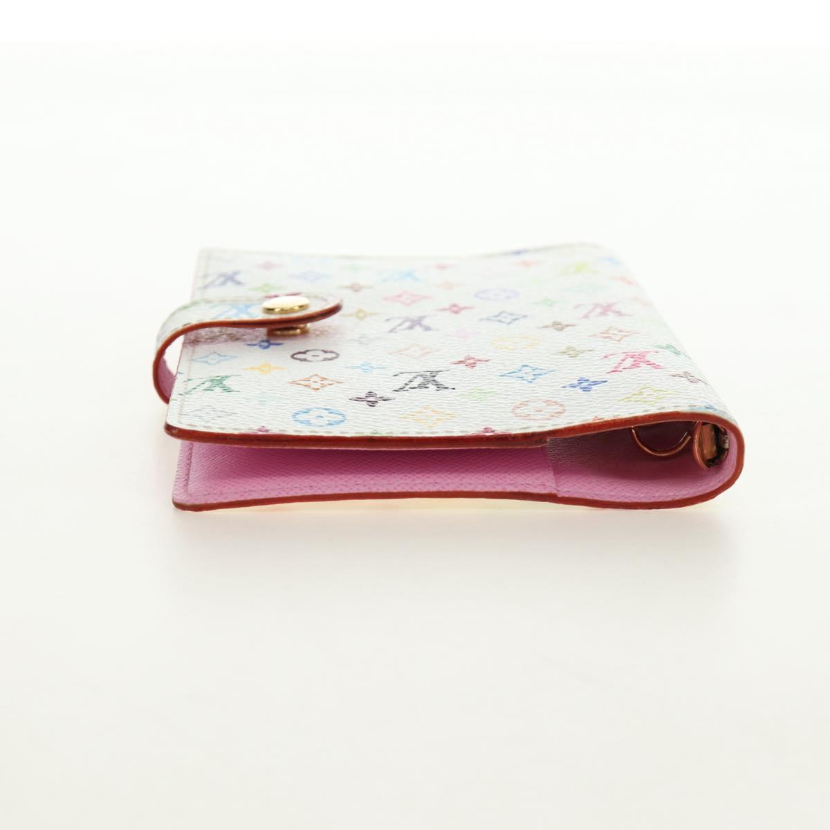 LOUIS VUITTON Monogram Multicolor Agenda PM Cover White R21074 LV Auth 190110M
