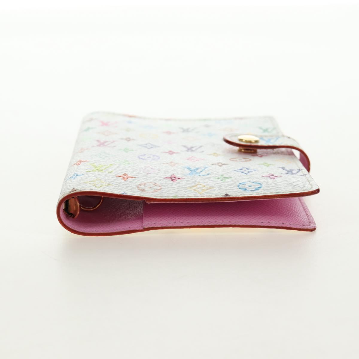 LOUIS VUITTON Monogram Multicolor Agenda PM Cover White R21074 LV Auth 190110M