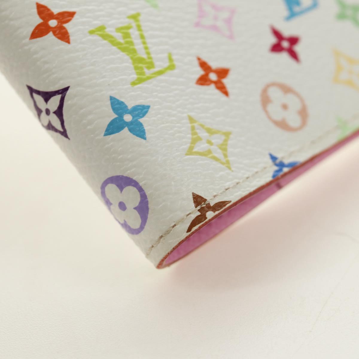 LOUIS VUITTON Monogram Multicolor Agenda PM Cover White R21074 LV Auth 190110M