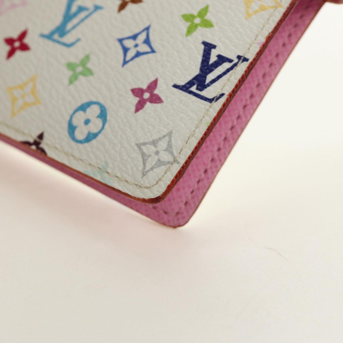 LOUIS VUITTON Monogram Multicolor Agenda PM Cover White R21074 LV Auth 190110M