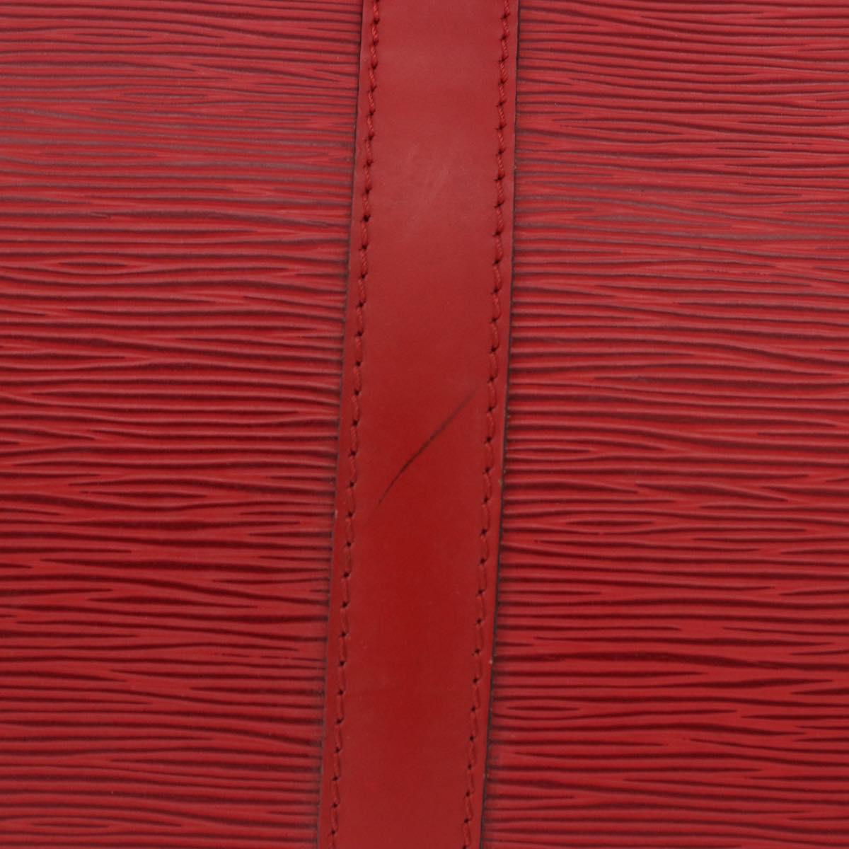 LOUIS VUITTON Epi Keepall 50 Boston Bag Red M42967 LV Auth 190116A