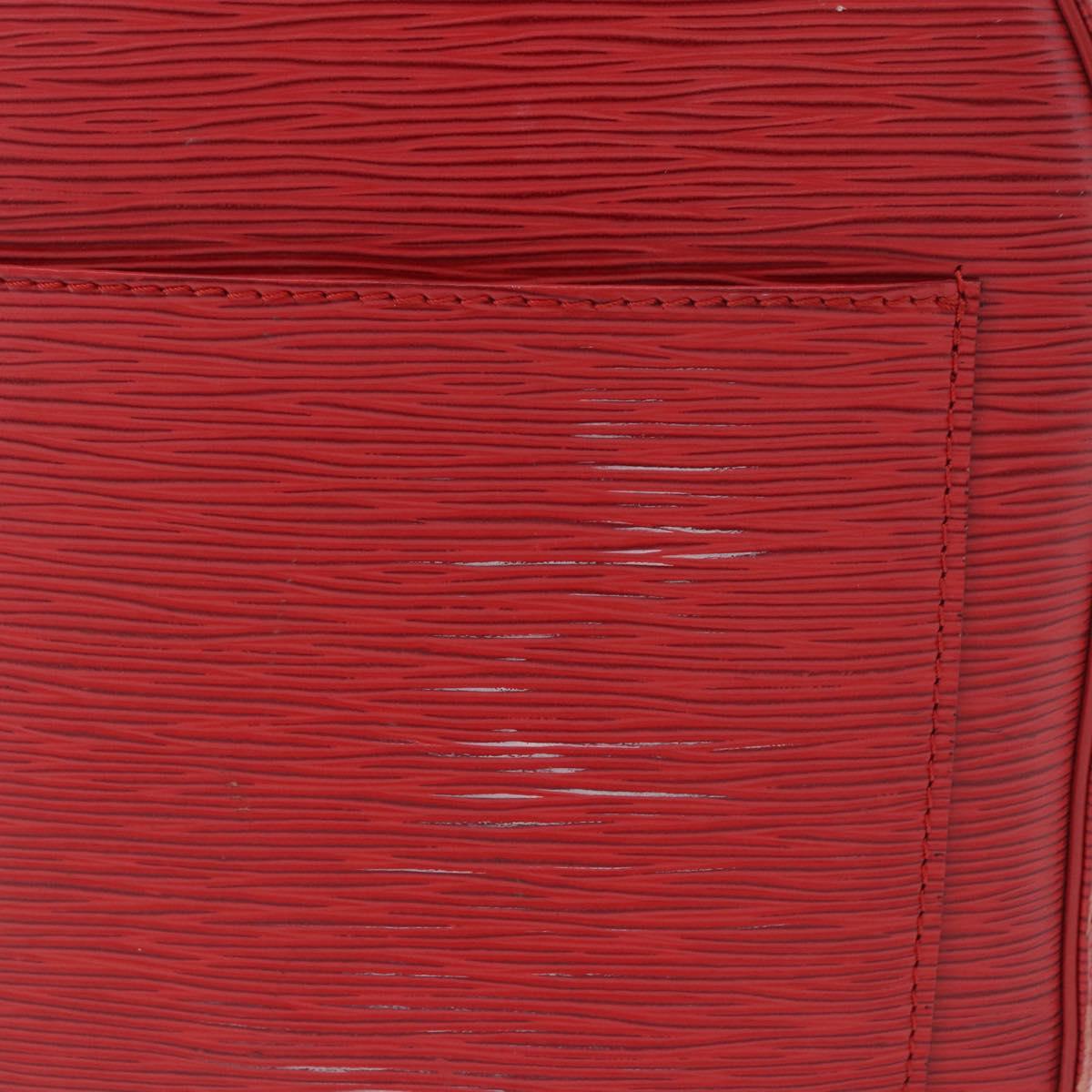 LOUIS VUITTON Epi Keepall 50 Boston Bag Red M42967 LV Auth 190116A