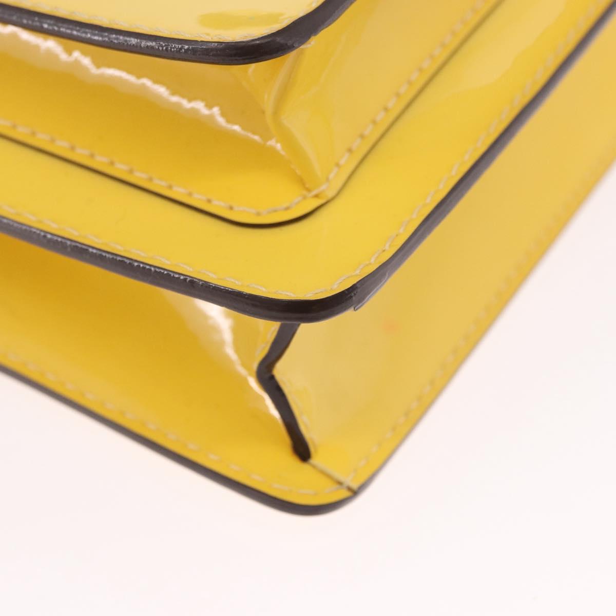 LOUIS VUITTON Monogram Vernis Monceau BB Hand Bag 2way Yellow LV Auth 190117A
