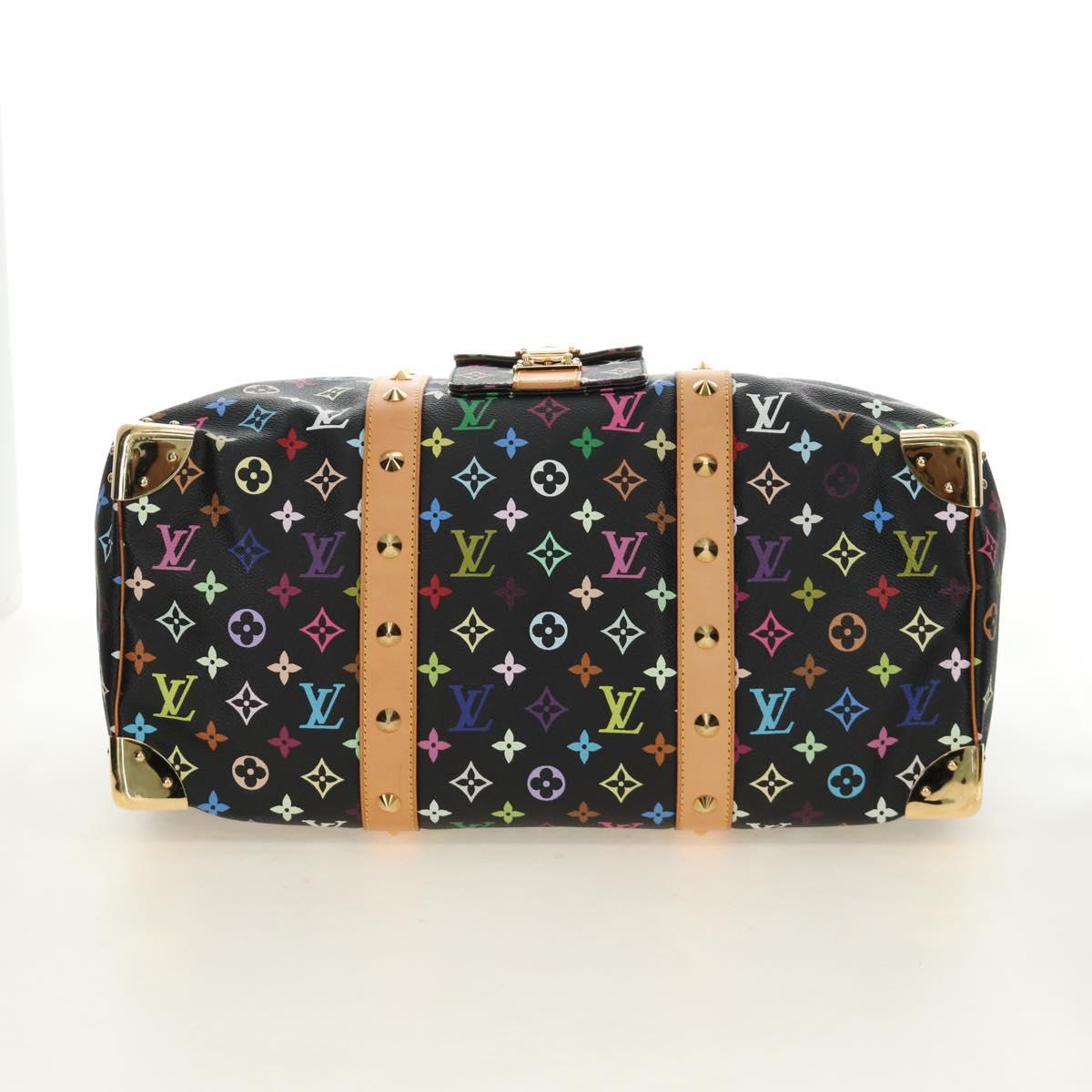 LOUIS VUITTON Monogram Multicolor Keepall 45 Bag Black M92640 LV Auth 190120SM