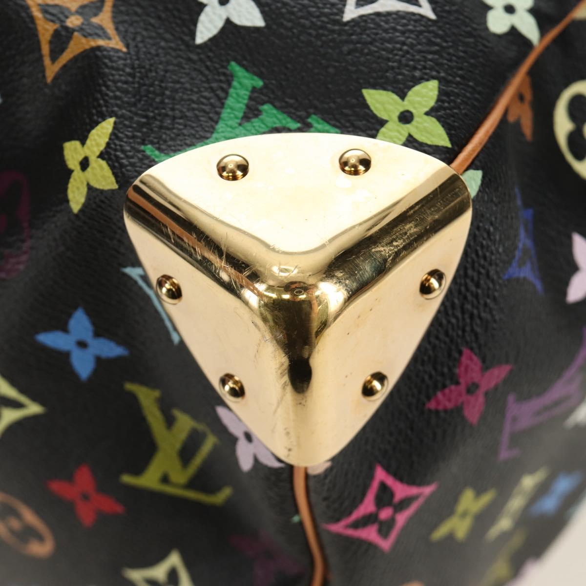 LOUIS VUITTON Monogram Multicolor Keepall 45 Bag Black M92640 LV Auth 190120SM