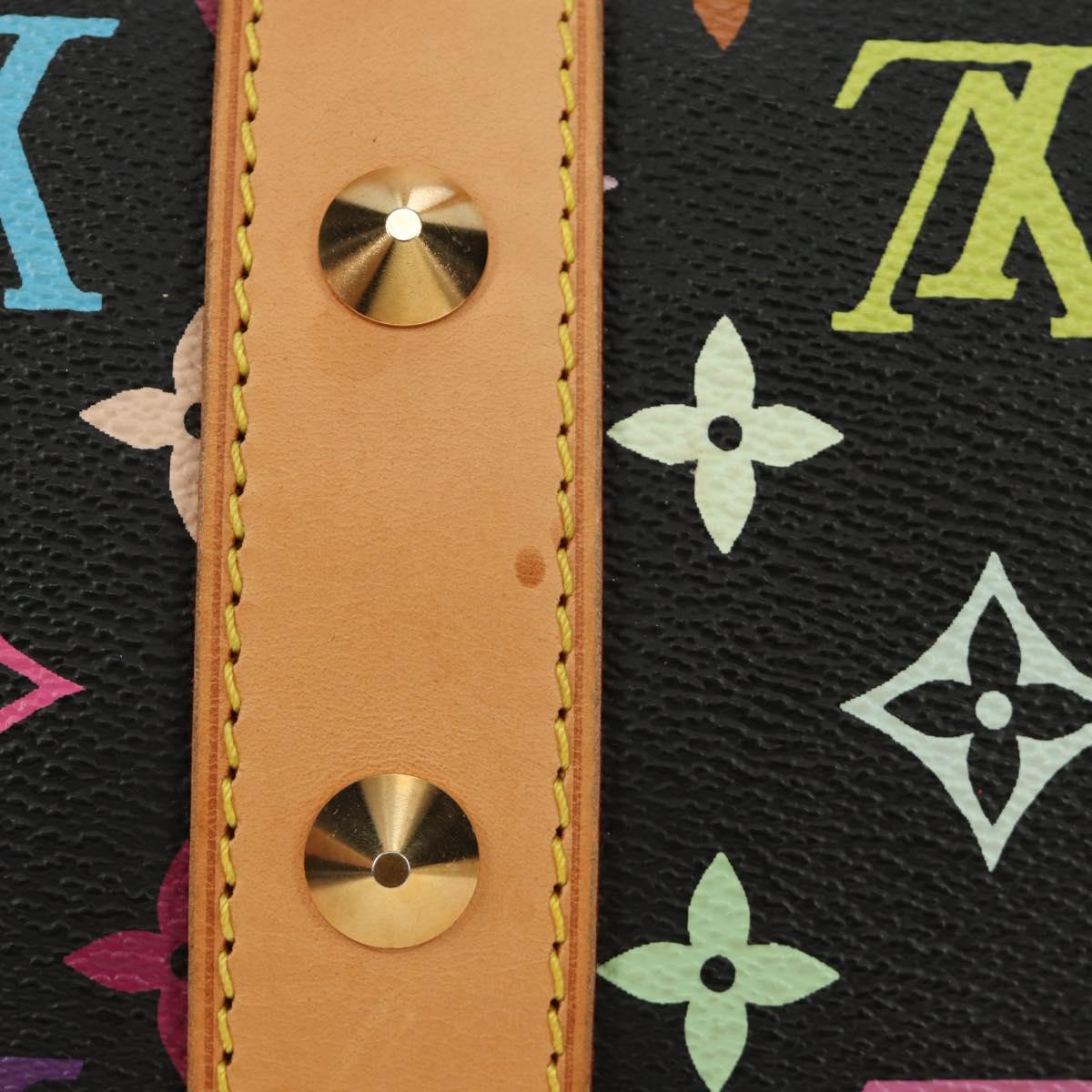 LOUIS VUITTON Monogram Multicolor Keepall 45 Bag Black M92640 LV Auth 190120SM
