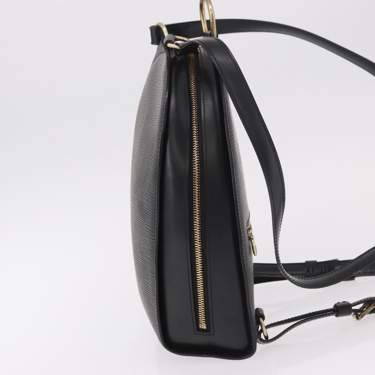 LOUIS VUITTON Epi Mabillon Backpack Black M52232 LV Auth 190121