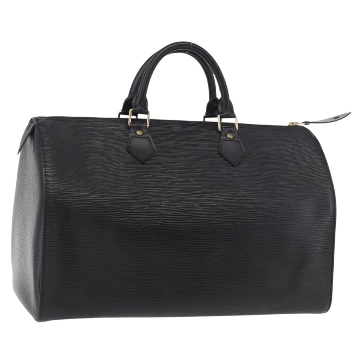 LOUIS VUITTON Epi Speedy 35 Hand Bag Black M42992 LV Auth 190122SAV