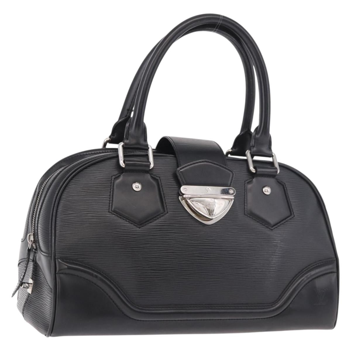 LOUIS VUITTON Epi Boring Montaigne GM Hand Bag Black M59312 LV Auth 190124A