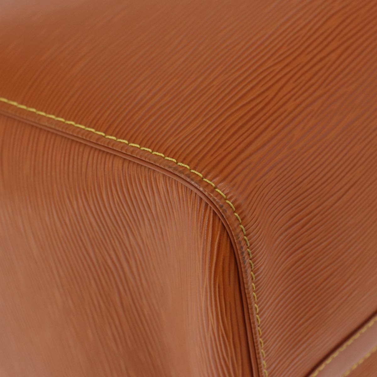 LOUIS VUITTON Epi Keepall 50 Boston Bag Brown M42968 LV Auth 190130SAV