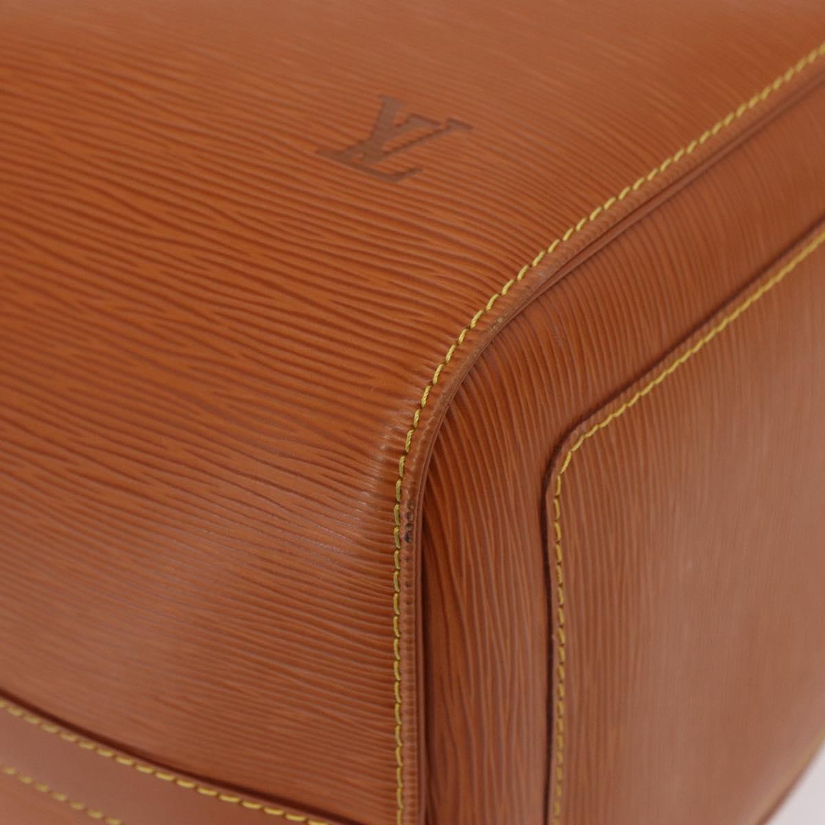 LOUIS VUITTON Epi Keepall 50 Boston Bag Brown M42968 LV Auth 190130SAV
