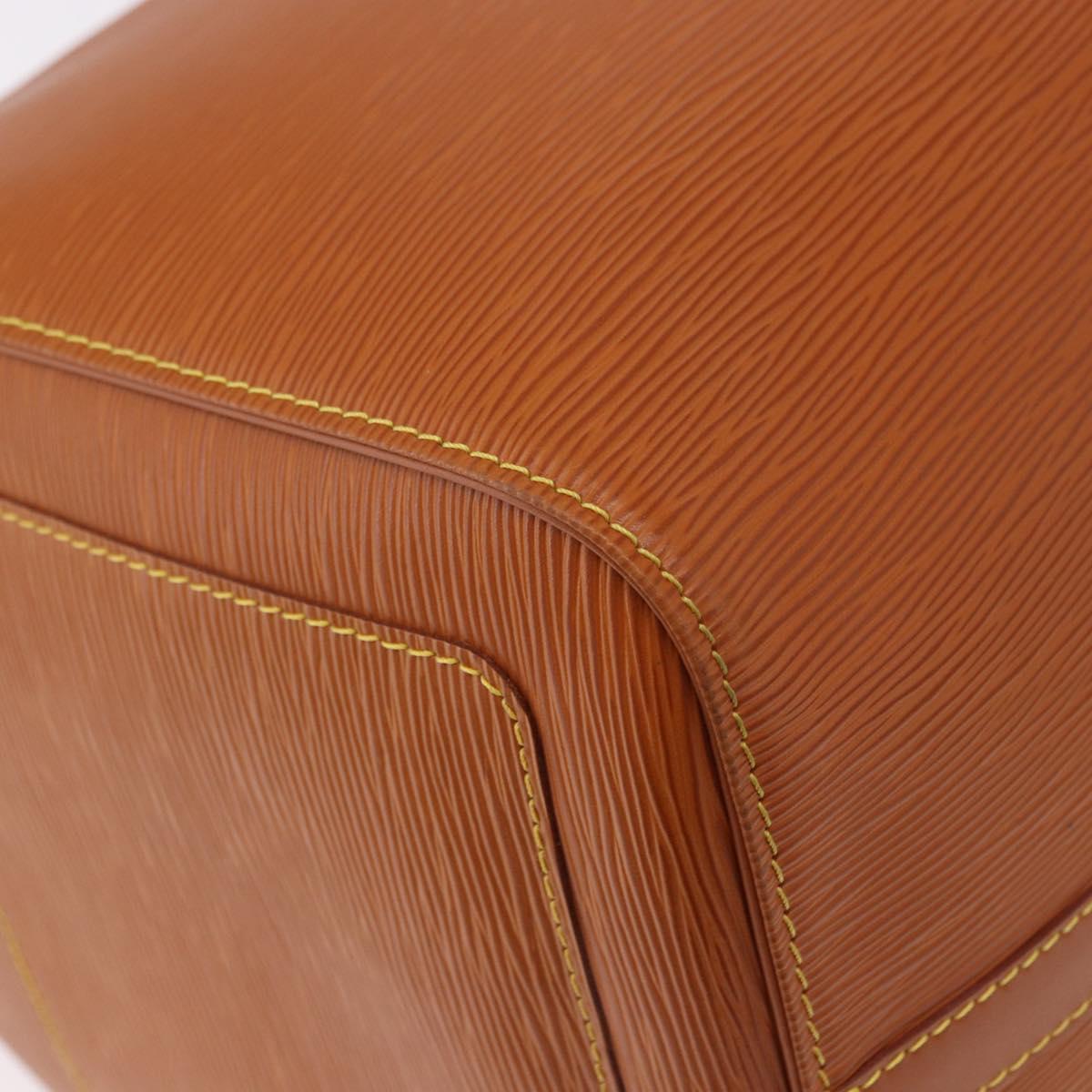LOUIS VUITTON Epi Keepall 50 Boston Bag Brown M42968 LV Auth 190130SAV