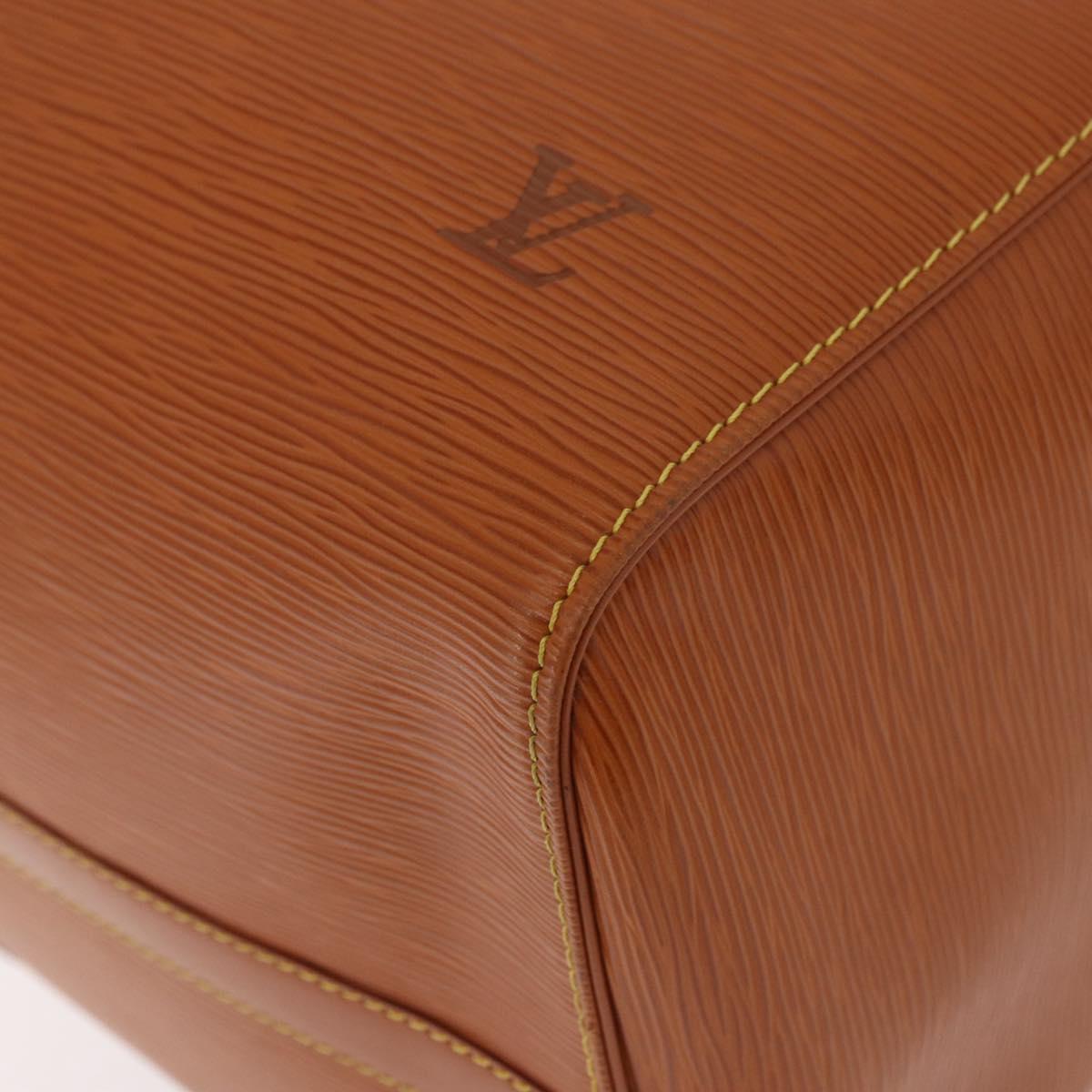 LOUIS VUITTON Epi Keepall 50 Boston Bag Brown M42968 LV Auth 190130SAV