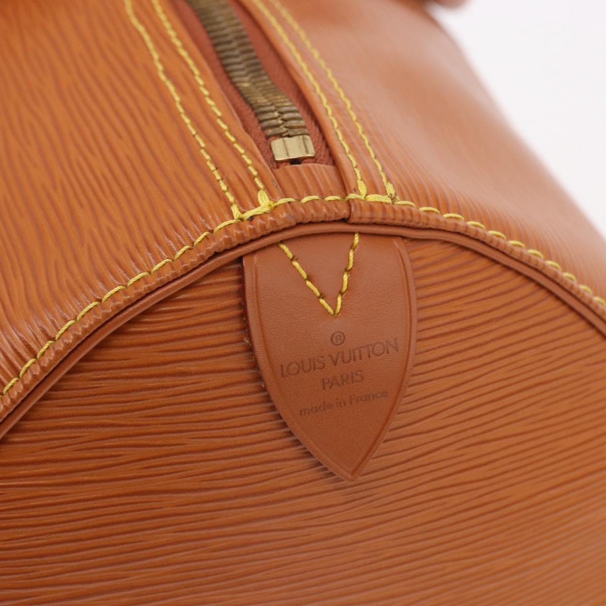 LOUIS VUITTON Epi Keepall 50 Boston Bag Brown M42968 LV Auth 190130SAV