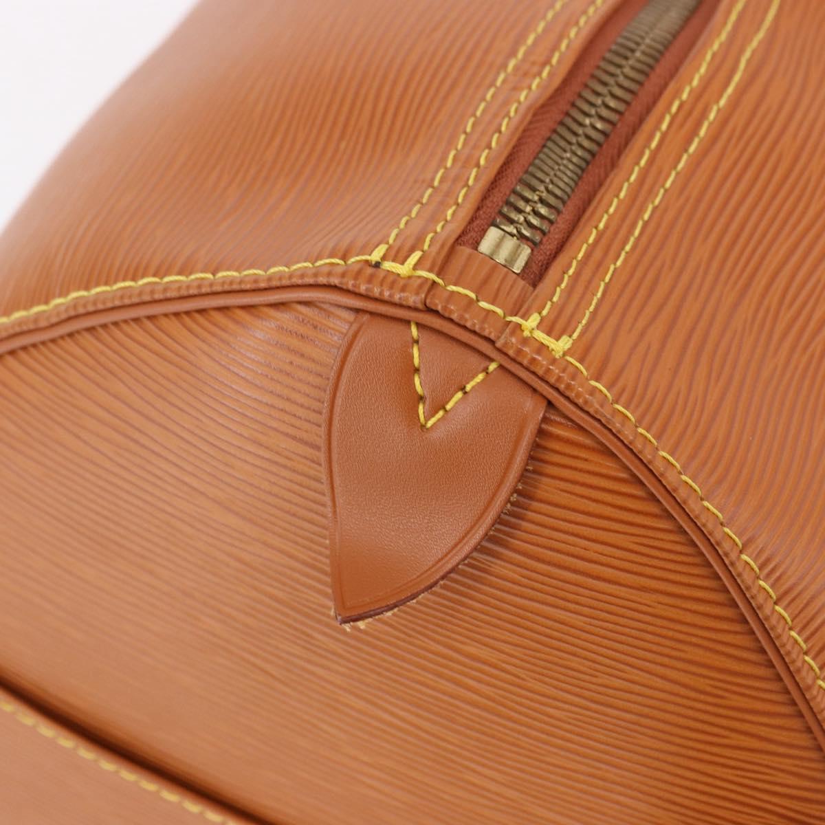 LOUIS VUITTON Epi Keepall 50 Boston Bag Brown M42968 LV Auth 190130SAV