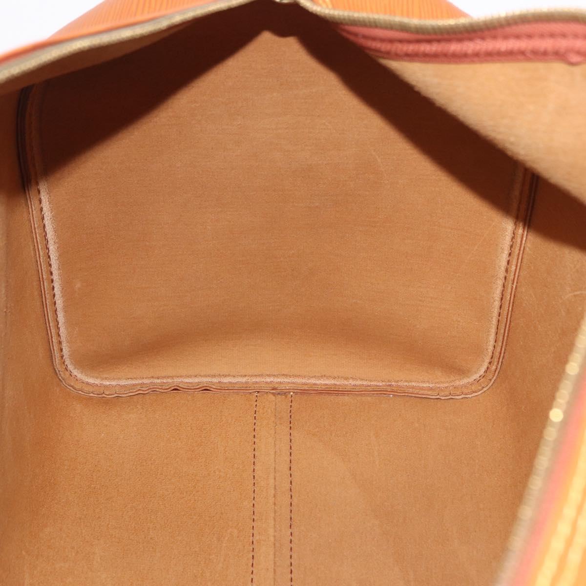 LOUIS VUITTON Epi Keepall 50 Boston Bag Brown M42968 LV Auth 190130SAV