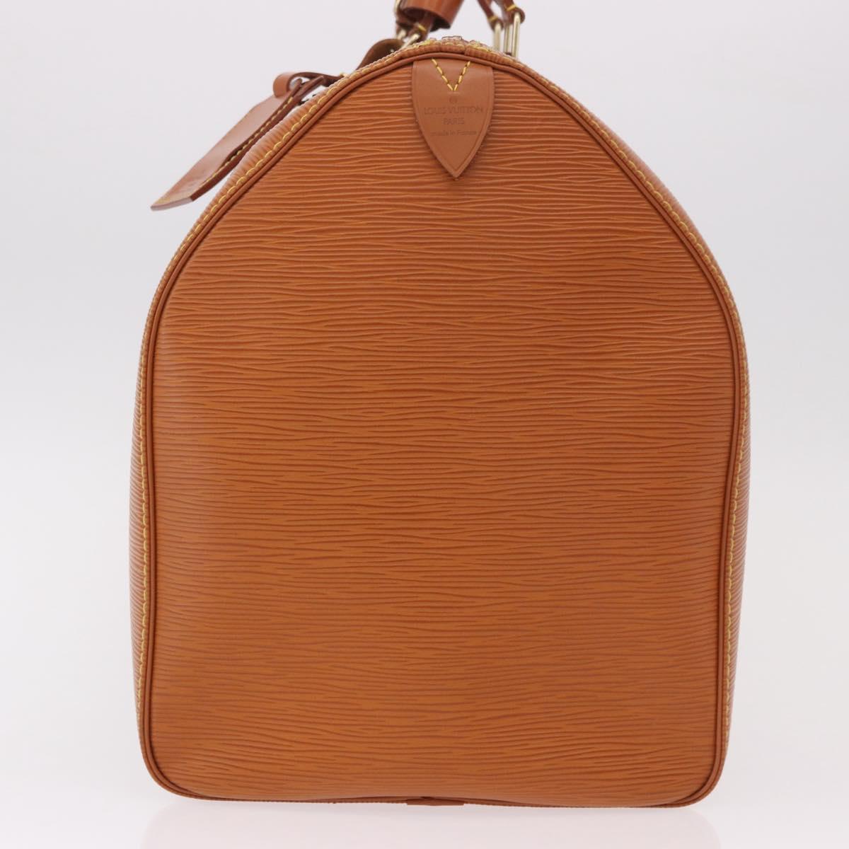 LOUIS VUITTON Epi Keepall 50 Boston Bag Brown M42968 LV Auth 190130SAV