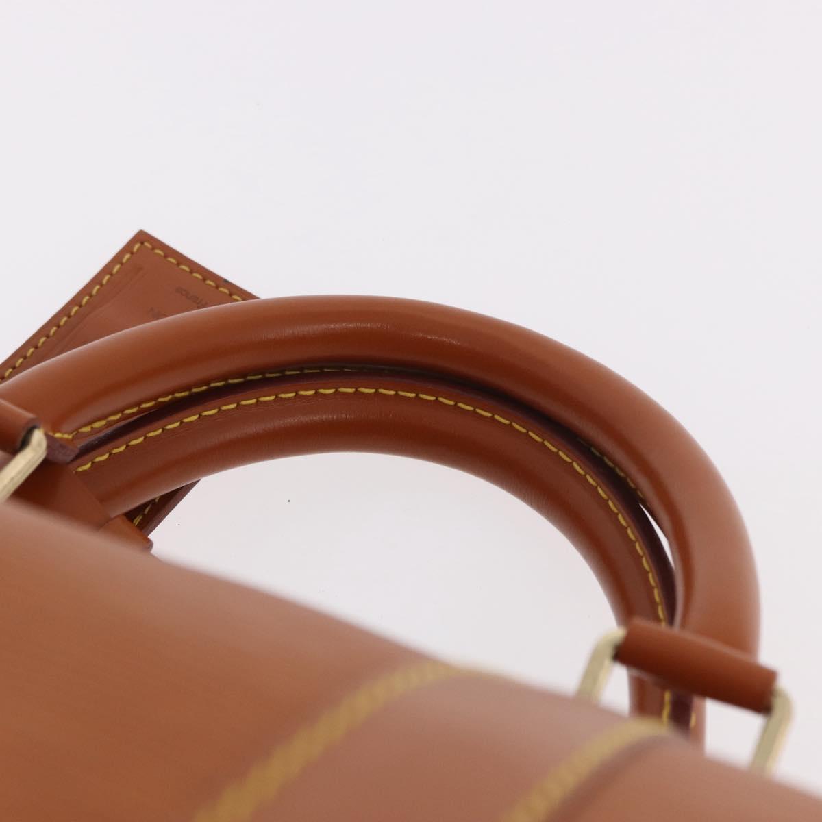 LOUIS VUITTON Epi Keepall 50 Boston Bag Brown M42968 LV Auth 190130SAV