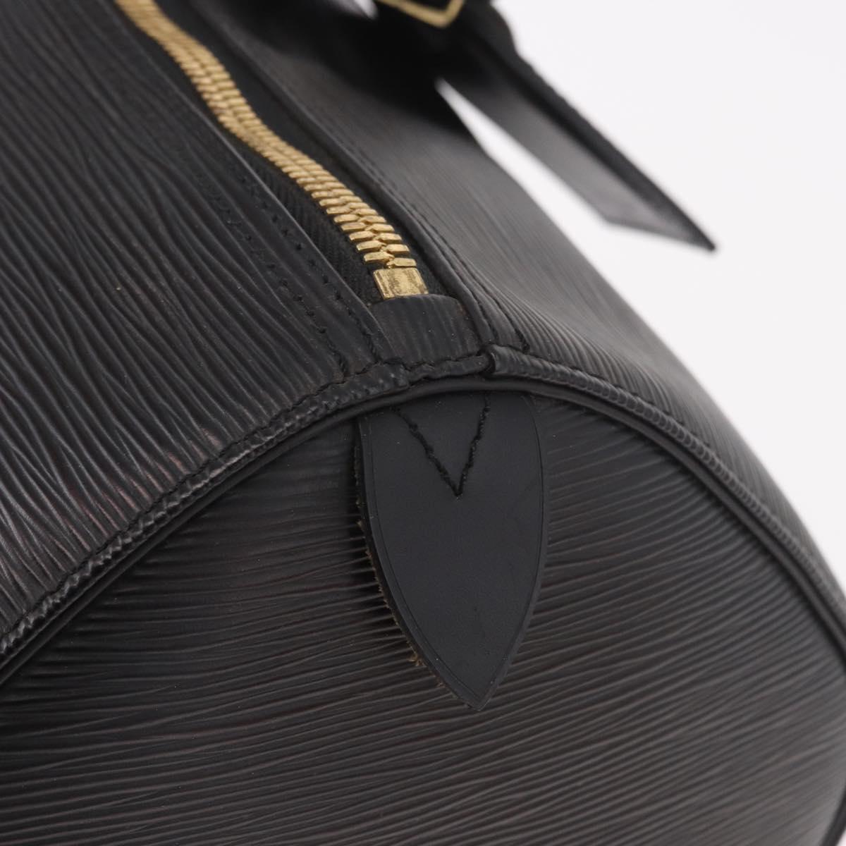 LOUIS VUITTON Epi Keepall 50 Boston Bag Black M42962 LV Auth 190131SAV