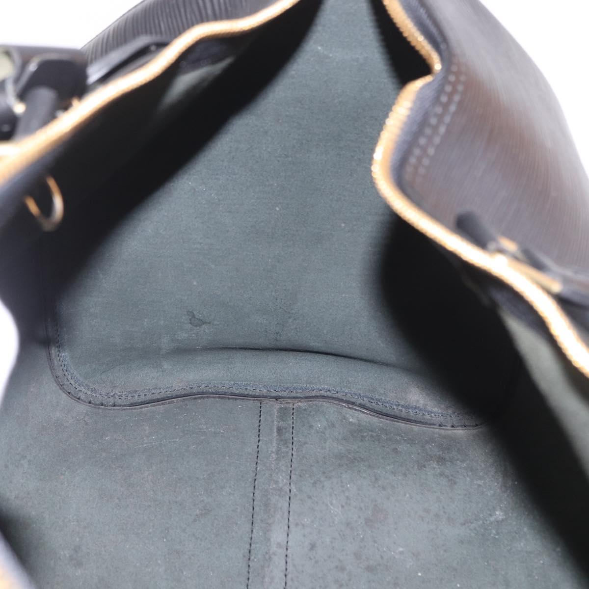 LOUIS VUITTON Epi Keepall 50 Boston Bag Black M42962 LV Auth 190131SAV