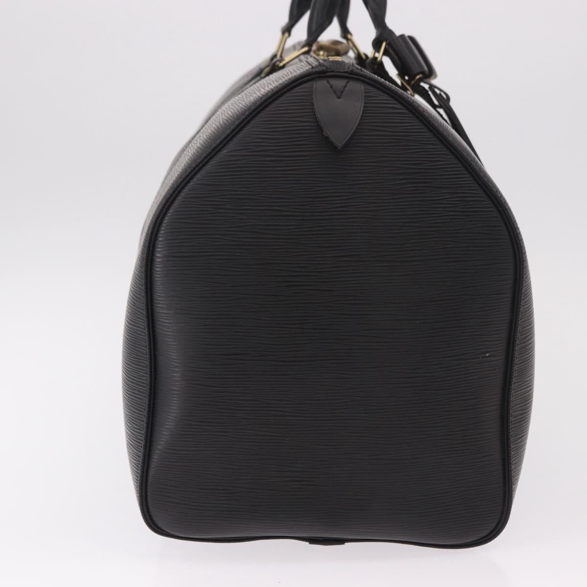 LOUIS VUITTON Epi Keepall 50 Boston Bag Black M42962 LV Auth 190131SAV