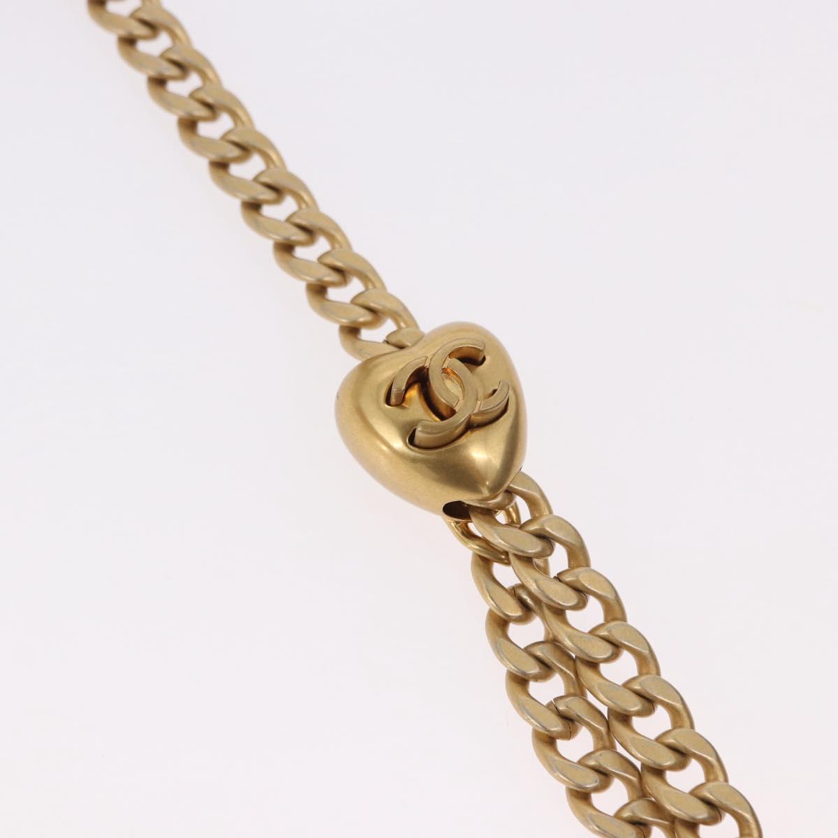 CHANEL Matelasse Chain Shoulder Bag Lamb Skin Black Gold CC Auth 190135SAM