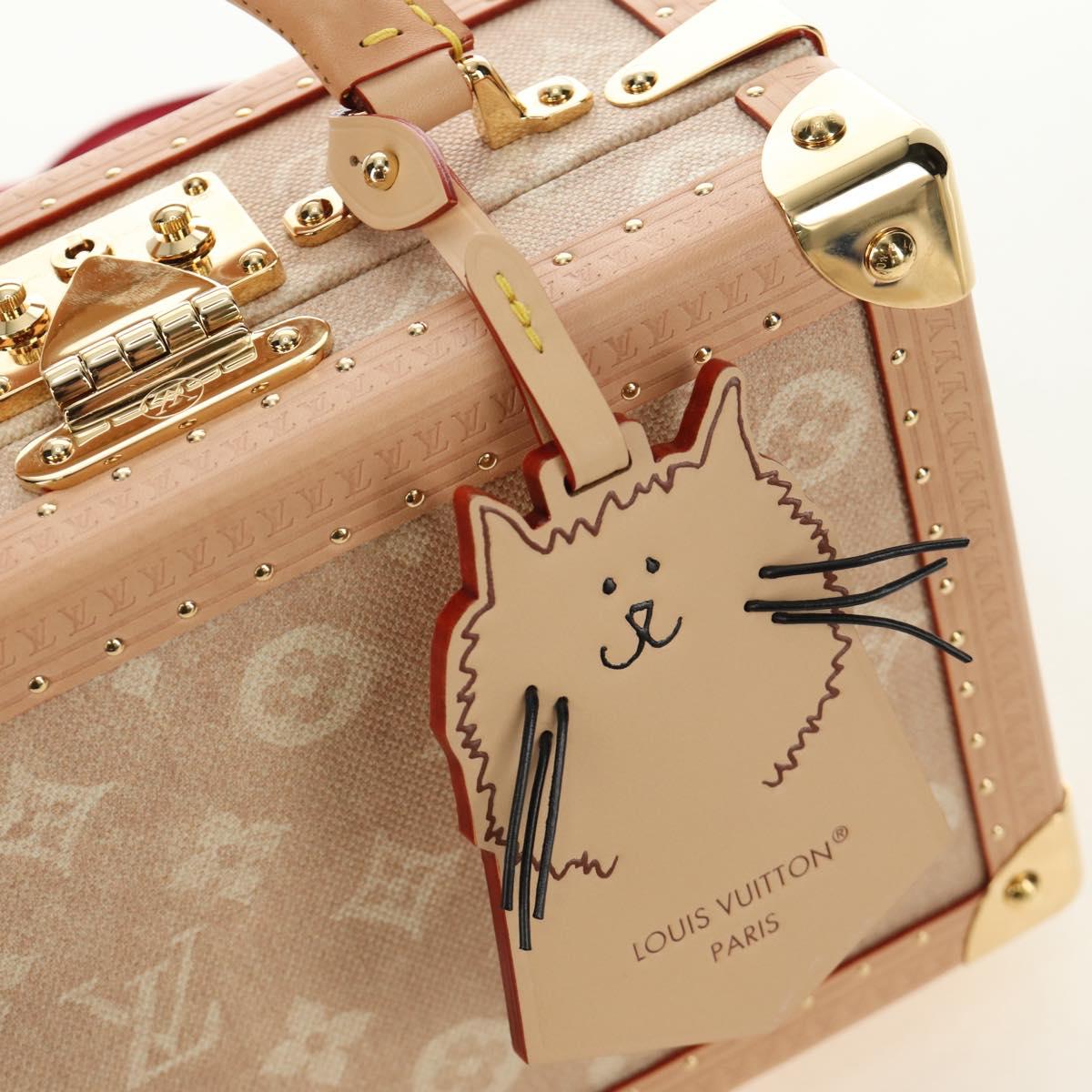 LOUIS VUITTON Miaowgram Petite Vallees Hand Bag Beige M14592 LV Auth 190136SM