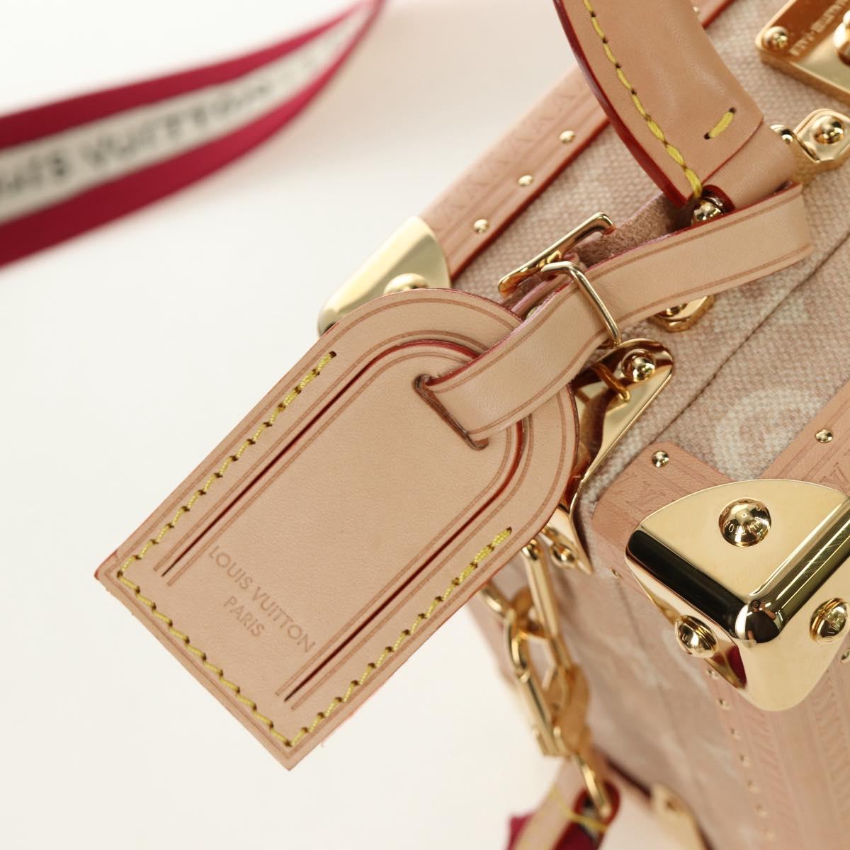 LOUIS VUITTON Miaowgram Petite Vallees Hand Bag Beige M14592 LV Auth 190136SM
